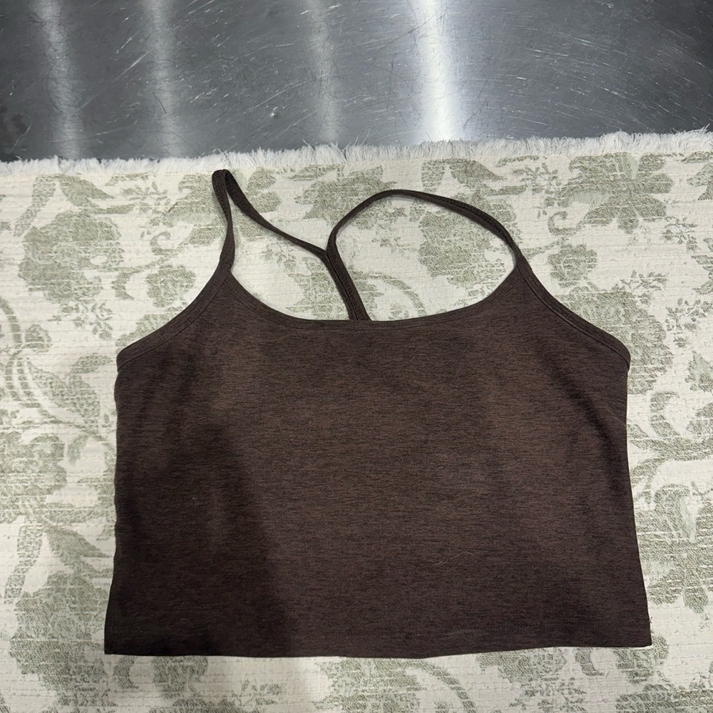 Beyond Yoga Dark Brown Tank Top